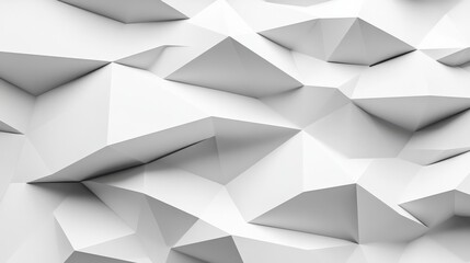 Fototapeta premium Abstract geometric white wall with sharp peaks and valleys, creating a modern artistic backdrop
