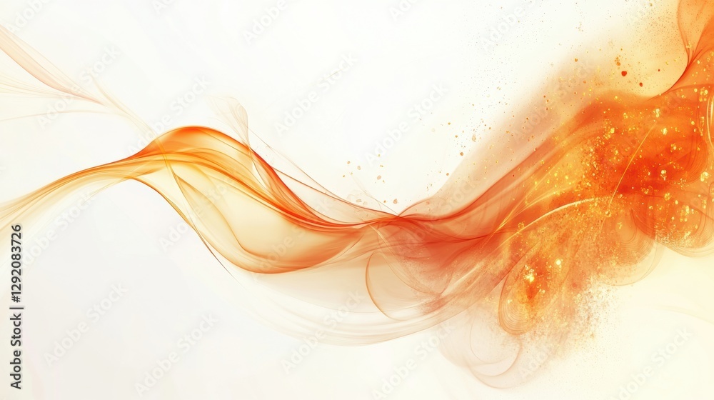 Leinwandbilder colorful abstract design with flowing lines and glowing elements for creative backgrounds and digita