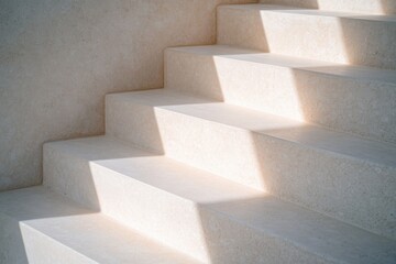 illuminated indoor staircase with minimalist design