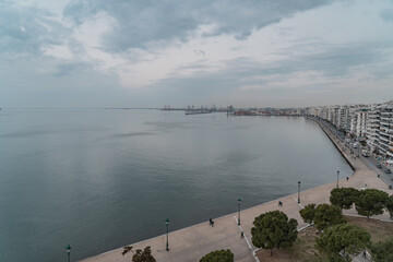 View from the tower of Thessaloniki. A beautiful view over the city. 