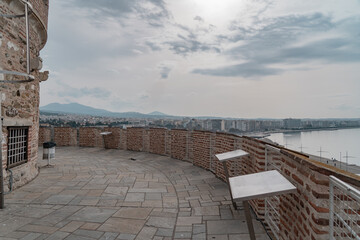 View from the tower of Thessaloniki. A beautiful view over the city. 