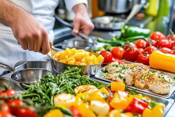 Kitchen restaurant food banner