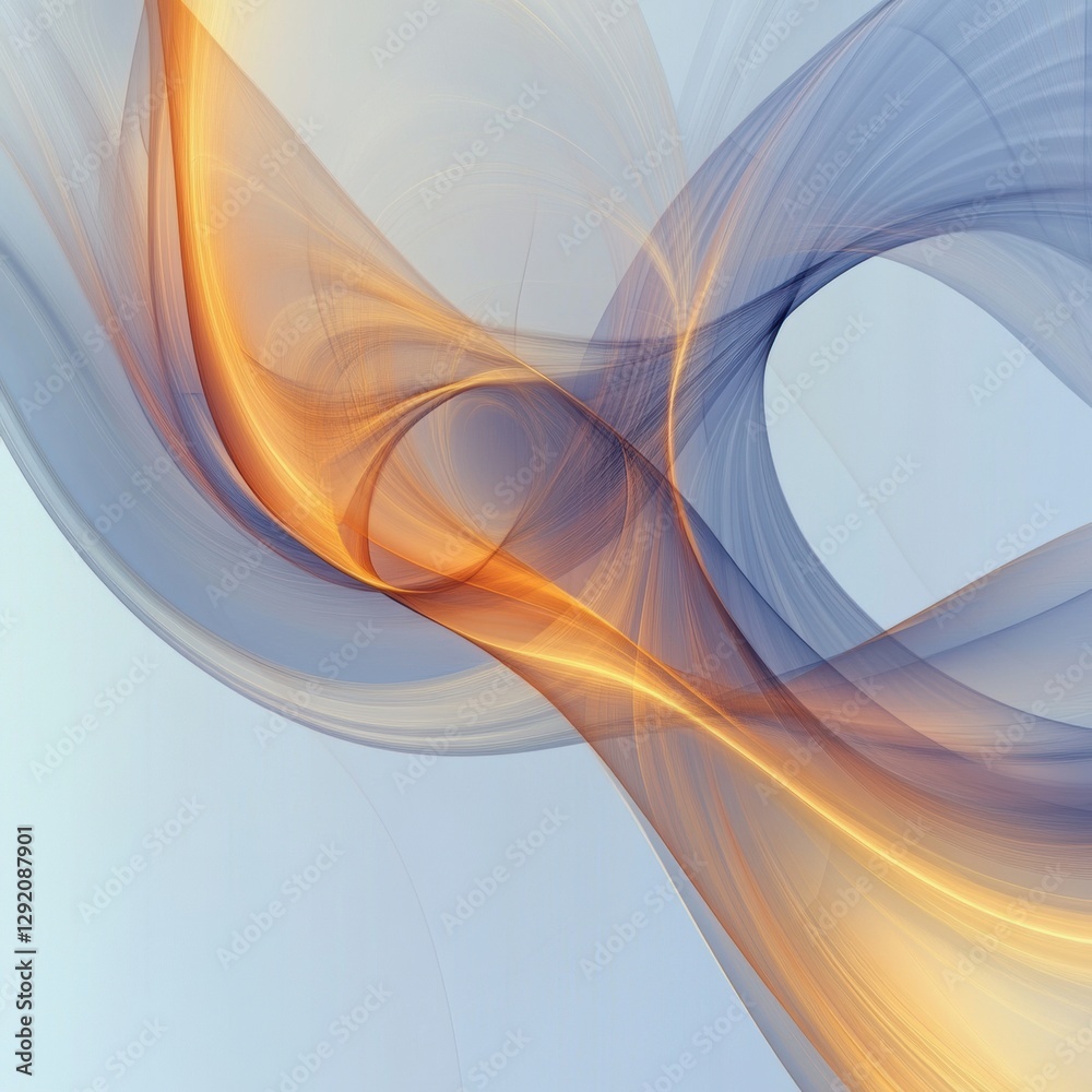 Aufkleber Swirling abstract patterns and vibrant colors create a mesmerizing visual experience in digital artwork. Generative AI