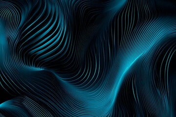 Abstract close-up of a glowing blue digital circuit board, showcasing intricate connections and technological design on a black background.
