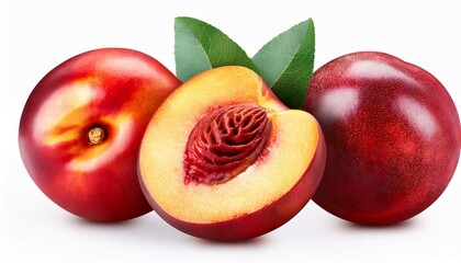 nectarine fruit isolated