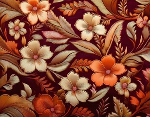 texture print and wale of fabric in beautiful floral pattern
