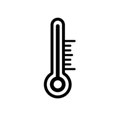 thermometer, temperature measurement - vector icon, symbol