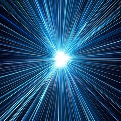 blue rays, AI generated