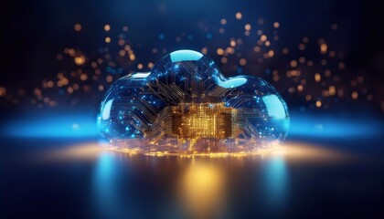 AI-Enhanced Glass Cloud with a Cyber Neural Matrix