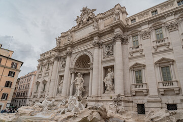Fototapeta premium The trevi fountain from different angels. 