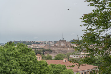 View over the city of rome the capital.