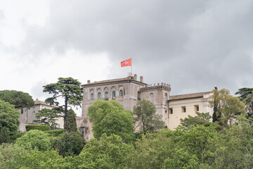Building in Rome with the Maltese flag on it