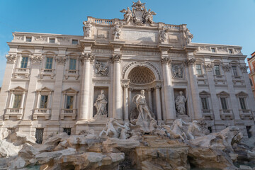 The trevi fountain in Rome where you need to throw a coin. 