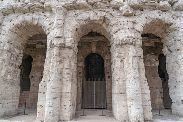 Some historical buildings in the city of rome.