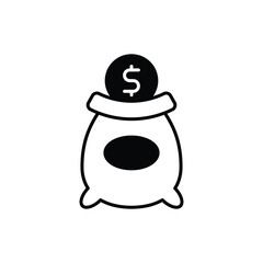 Money Bag Vector icon