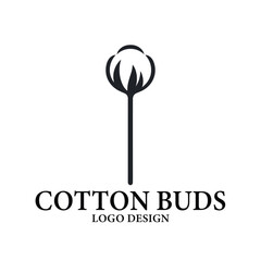 Cotton Buds Vector Logo Design