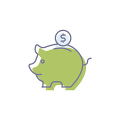 Piggybank Vector icon