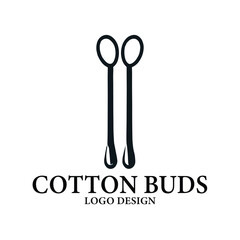 Cotton Buds Vector Logo Design
