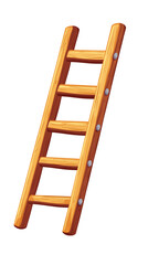 Ladder stair clipart Cartoon of ladders stairs vector icon for web design isolated on white background