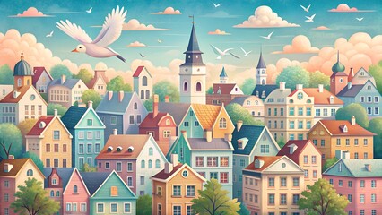 old town in the city