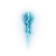 blue lightning bolt on white background