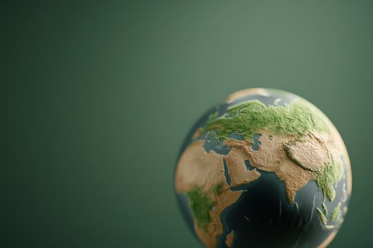 earth globe centered on eurasia and africa