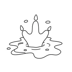 water splash isolated on white background