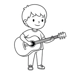boy with guitar