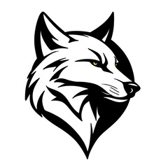 tribal illustration of a wolf