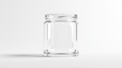 Healthcare Wide Mouth jar mock up design, 3d wide neck bottle.