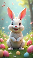 background music plays happy easter sound effects vibrant splash