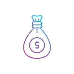 Money Bag Vector icon