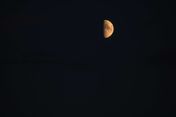 Partial lunar eclipse in Austria