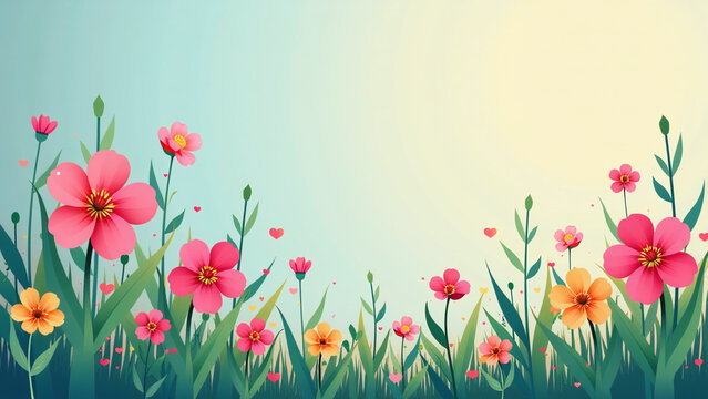 colorful spring vector graphics create lively modern design element backgrounds various digital