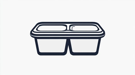 Food Container, Insulated, Divided, Practical, Perfect for Lunch, Ideal for Meal Prep