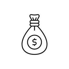 Money Bag Vector icon