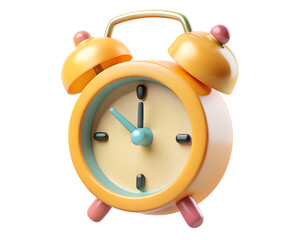 alarm clock isolated on white