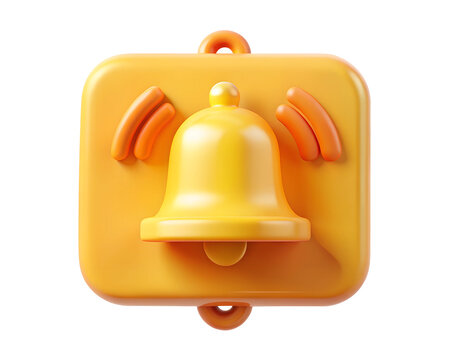 yellow bell with a bell