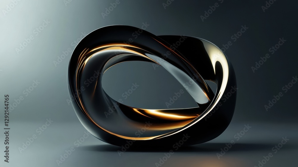 Aufkleber abstract sculpture symbolizing agreement and trust in a business environment. generative ai
