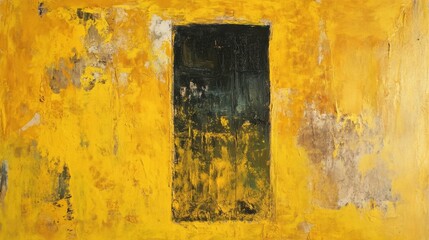 Yellow painted wall background