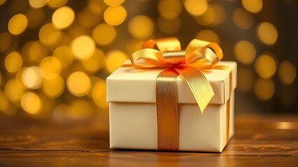 Glimmering Elegance Luxurious Gift Box in Vintage Film Style