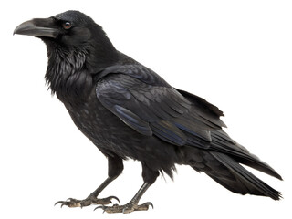 Fototapeta premium crow on white background