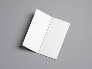 Blank Brochure Mockup – Minimalist Tri-Fold Flyer Design