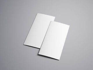Blank Brochure Mockup – Minimalist Tri-Fold Flyer Design