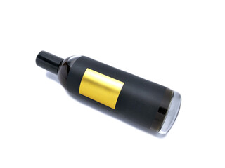 Fototapeta premium blank black glass perfume bottle