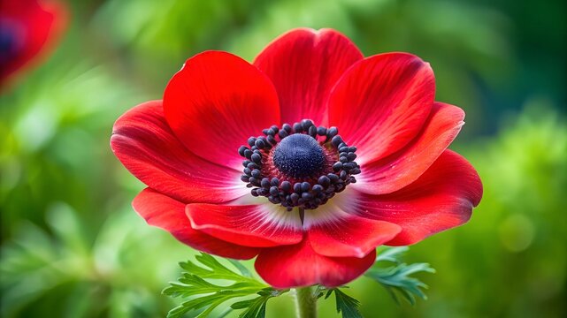 red poppy in the garden - Powered by Adobe
