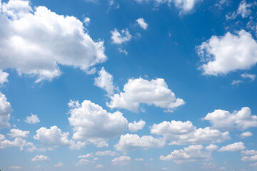 blue sky background with tiny clouds. panorama