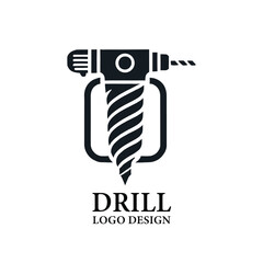 Drill Vector Logo Design