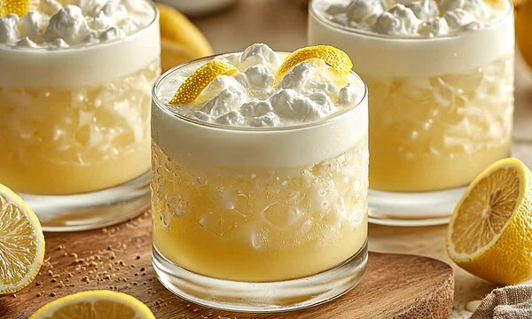 grappa sour with italian grappa, lemon juice video