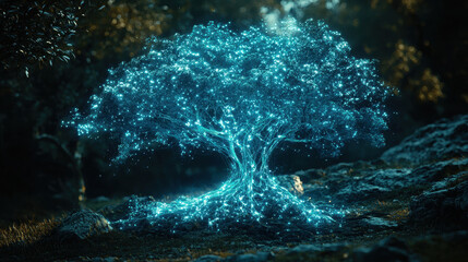 Surreal bioengineered tree with jellyfish-like branches rejuvenates abandoned nuclear site by absorbing radiation